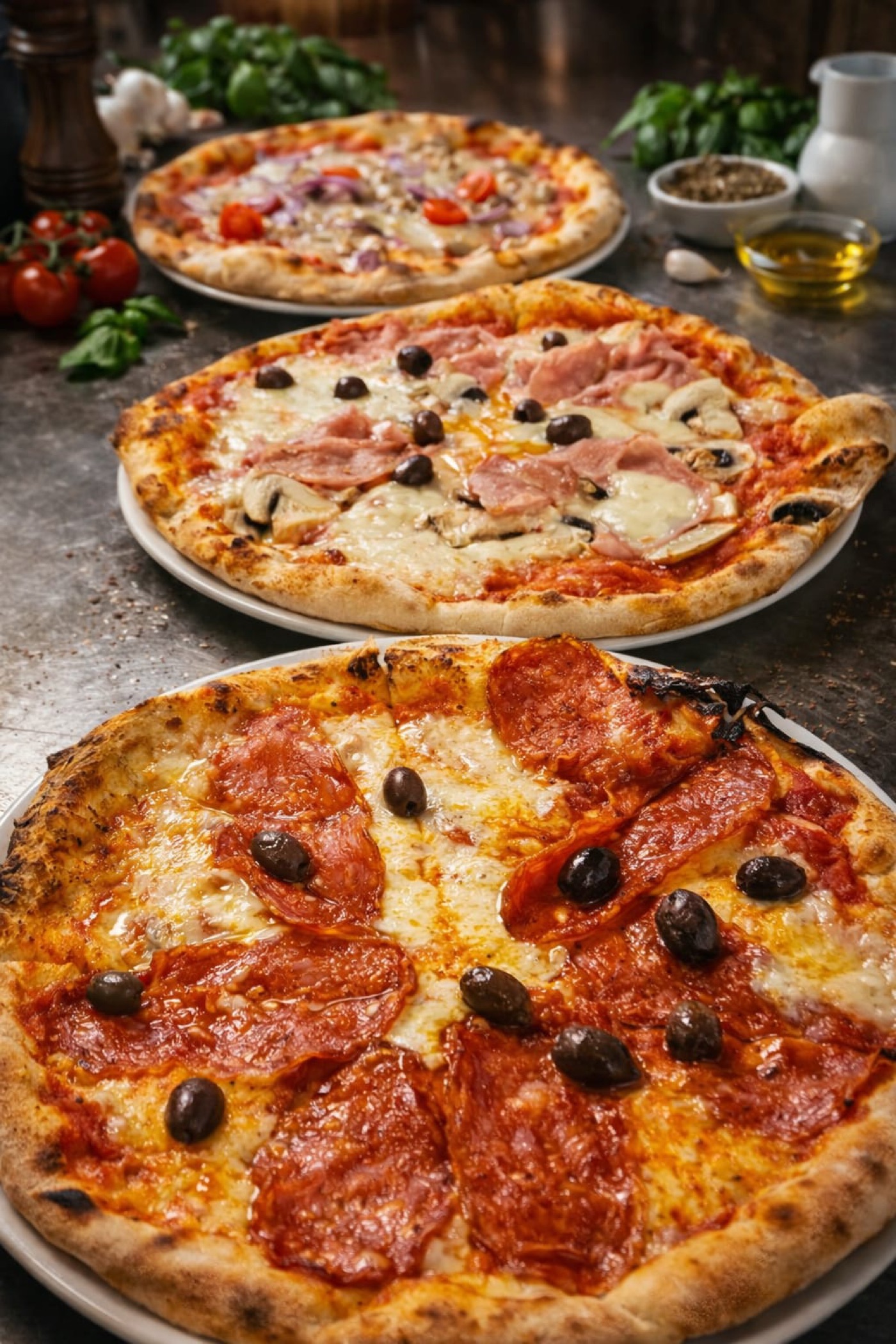Pizzas artisanales italiennes